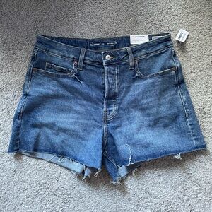 NWT Old Navy Sz 12 High-Waisted Sky-High A-line Shorts 3-inch Inseam Denim Short